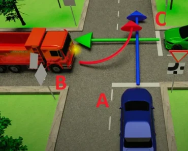 Erinnerst du dich an alle Verkehrsregeln? –Wer darf zuerst fahren?